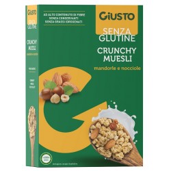 Farmafood Giusto Senza Glutine Crunchy Muesli Mandorle E Nocciole 375 G - Alimenti senza glutine - 985125145 - Giusto - € 5,11