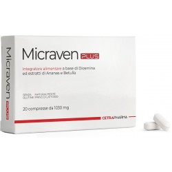 Cetra Pharma Micraven Plus 20 Compresse Da 1030 Mg - Circolazione e pressione sanguigna - 935253664 - Cetra Pharma - € 16,18