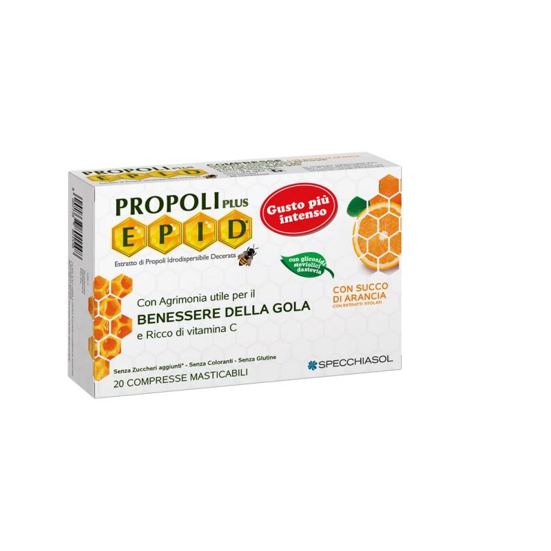 Specchiasol Propoli Plus Epid Arancia 20 Compresse - Prodotti fitoterapici per raffreddore, tosse e mal di gola - 972707071 -...