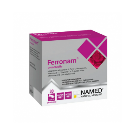 Named Ferronam Orosolubile Per Carenze di Ferro 30 Bustine - Vitamine e sali minerali - 984650186 - Named - € 11,57