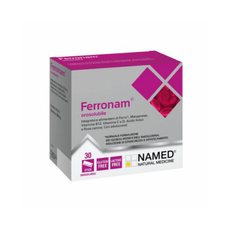 Named Ferronam Orosolubile Per Carenze di Ferro 30 Bustine Named - 1 Named Ferronam Orosolubile Per Carenze di Ferro 30 Bustine Named - 1
