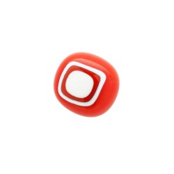 Borghetti Orecchini Quadrato Rosso in Vetro di Murano Anallergico - Orecchini - 947440766 - Borghetti - € 13,00