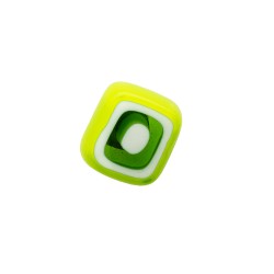 Borghetti Orecchini Quadrato Verde in Vetro di Murano Anallergico - Orecchini - 947440780 - Borghetti - € 13,00