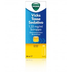 Vicks Tosse Sedativo 1,33 Mg/ml Sciroppo 180 Ml - Farmaci per tosse secca e grassa - 028688024 - Vicks - € 10,91
