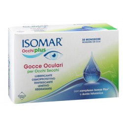 Euritalia Pharma Isomar Occhi Plus Gocce Oculari Per Occhi Secchi All'acido Ialuronico 0,25% 30 Flaconcini Monodose - Gocce o...