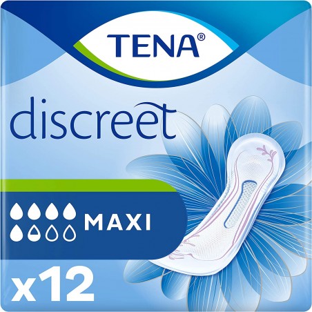Tena Discreet Maxi Assorbenti Tripla Protezione 12 Pezzi Tena - 1 Tena Discreet Maxi Assorbenti Tripla Protezione 12 Pezzi Tena - 1