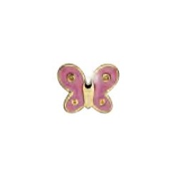 Sanico Orecchino Sterile Bjt710 Gp Pink Butterfly - Gioielli - 979197201 - Biojoux - € 9,90