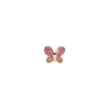 Sanico Orecchino Sterile Bjt710 Gp Pink Butterfly - Orecchini - 979197201 - Biojoux - € 9,90