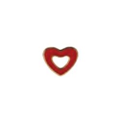 Sanico Orecchino Sterile Bjt715 Gp Red Heart - Orecchini - 979197252 - Biojoux - € 8,90