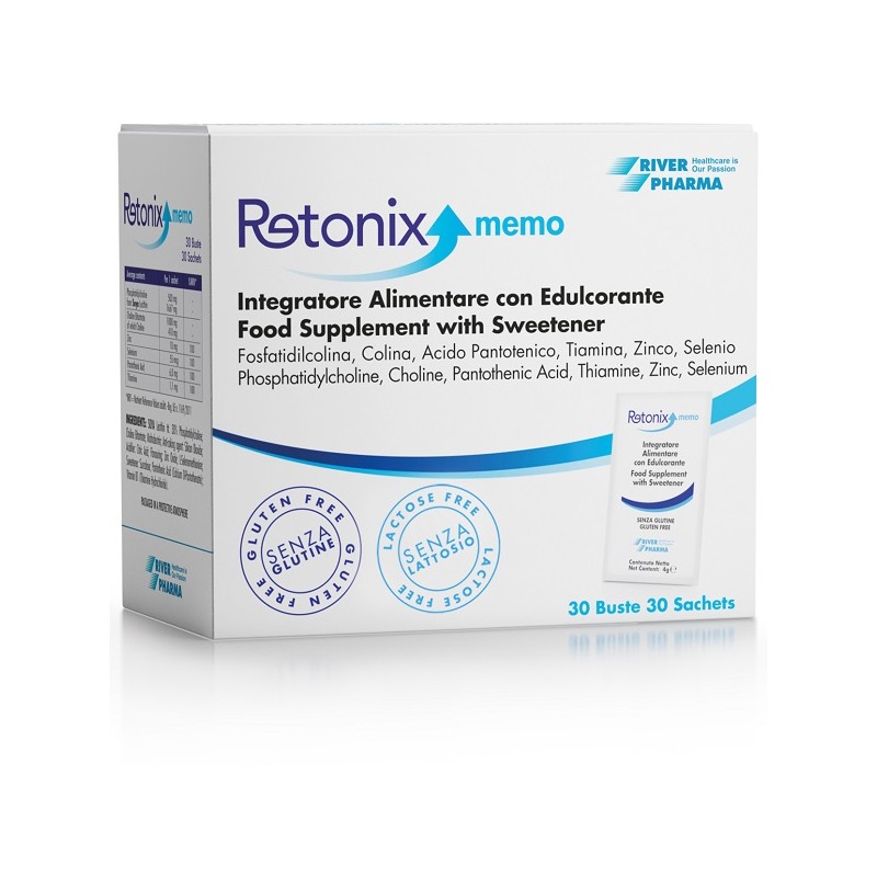 River Pharma Retonix Memo 30 Bustine Da 4 G - Integratori per concentrazione e memoria - 940337835 - River Pharma - € 31,35