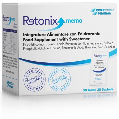 River Pharma Retonix Memo 30 Bustine Da 4 G - Integratori per concentrazione e memoria - 940337835 - River Pharma - € 29,61