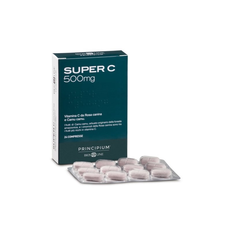 Bios Line Principium Super C 500 24 Compresse 24,2 G - Vitamine e sali minerali - 934822901 - Bios Line - € 8,24