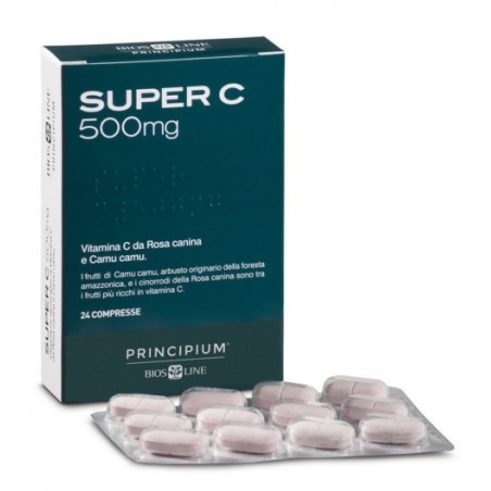 Bios Line Principium Super C 500 24 Compresse 24,2 G - Vitamine e sali minerali - 934822901 - Bios Line - € 8,05