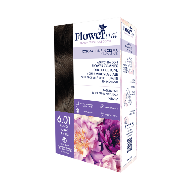 Purobio FlowerTint Colorazione Permanente 6,1 Biondo Scuro Freddo - Tinte e colorazioni per capelli - 940531801 - Flowertint ...