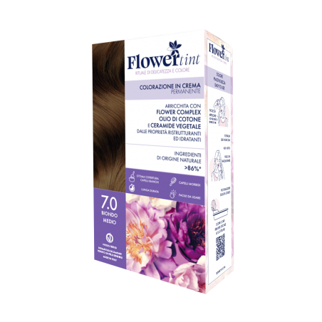 Purobio FlowerTint Colorazione Permanente 7,0 Biondo Medio - Tinte e colorazioni per capelli - 940531751 - Flowertint - € 7,99