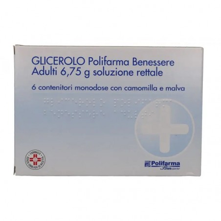 Polifarma Benessere Glicerolo Soluzione Rettale 6,75g - 6 Contenitori Polifarma Benessere - 1 Polifarma Benessere Glicerolo Soluzione Rettale 6,75g - 6 Contenitori Polifarma Benessere - 1