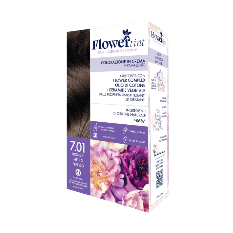 Purobio FlowerTint Colorazione Permanente 7,1 Biondo Medio Freddo - Tinte e colorazioni per capelli - 940531813 - Flowertint ...