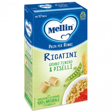 Mellin Rigatini di Grano Tenero Con Piselli 10+ Mesi 280 G - Pastine - 983784202 - Mellin - € 2,34