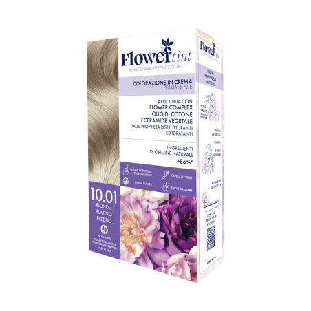 Purobio FlowerTint Colorazione Permanente 10,01 Biondo Platino Freddo - Tinte e colorazioni per capelli - 940531825 - Flowert...