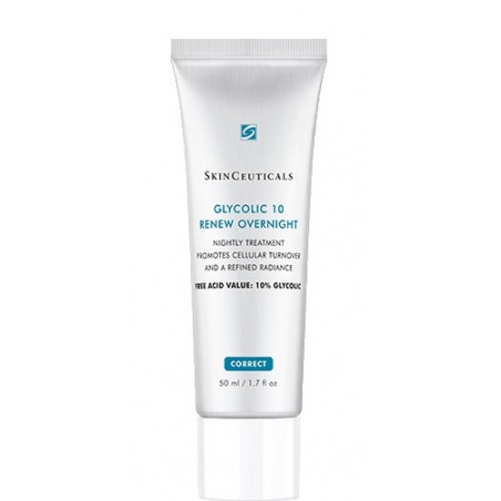 Skinceuticals Glycolic 10 Renew Overnight Fluido Notte Esfoliante 50 Ml - Esfolianti - 974088700 - Skinceuticals - € 66,54