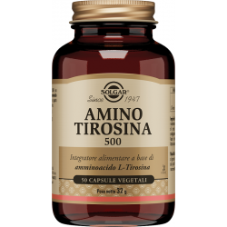 Solgar It. Multinutrient Amino Tirosina 500 50 Capsule Vegetali - Pelle secca - 949922177 - Solgar - € 22,26
