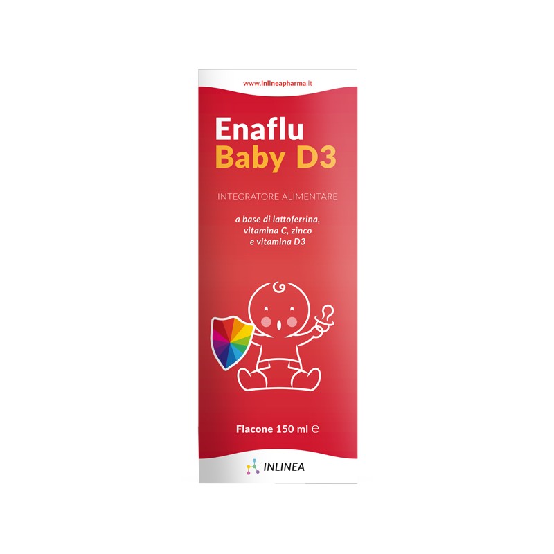 Inlinea Enaflu Baby D3 Soluzione Orale 150 Ml - Vitamine e sali minerali - 941658003 - Inlinea - € 17,84