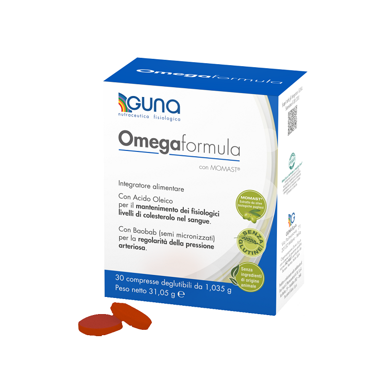 Guna Omegaformula 30 Compresse - Integratori per il cuore e colesterolo - 947499479 - Guna - € 21,04