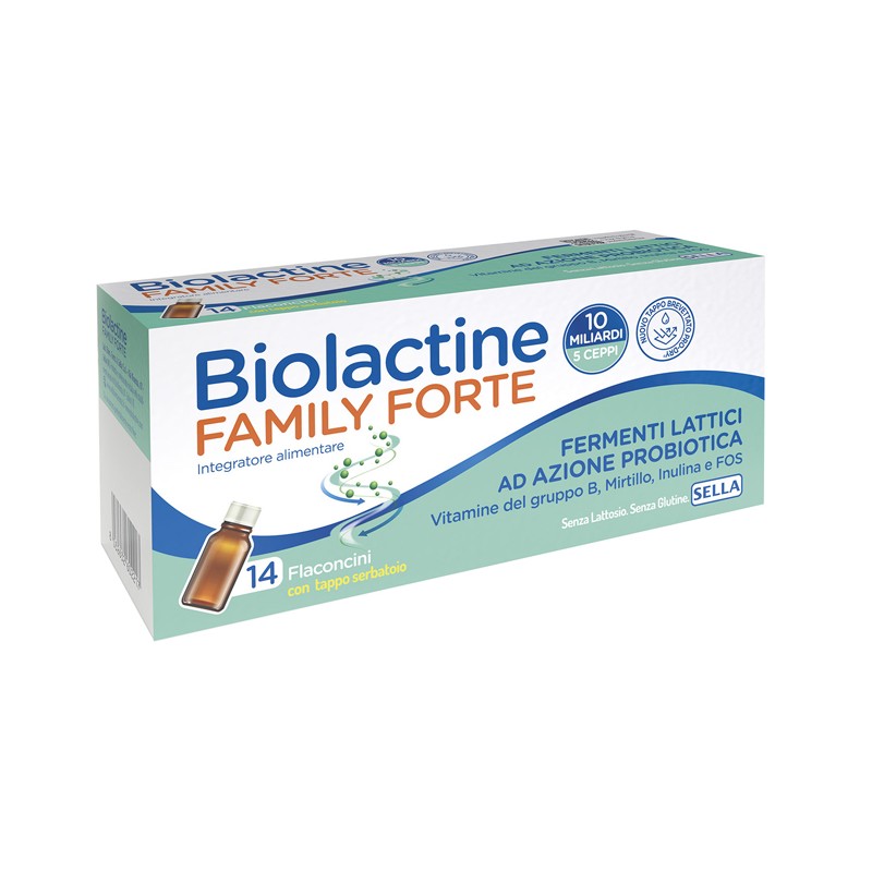 Sella Biolactine Family Forte 10 Miliardi 14 Flaconcini Da 9 Ml - Integratori di fermenti lattici - 984518326 - Sella - € 11,69
