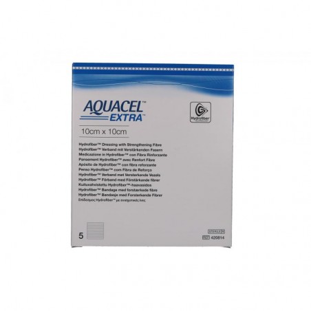 Aquacel Extra Medicazione in Hydrofiber con Fibra Rinforzante 10x10 5 Pezzi - Medicazioni - 924293691 - Aquacel - € 30,23