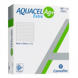 Aquacel Ag+ Extra Medicazione In Hydrofiber E Ioni Argento 5x5cm 10 Pezzi - Medicazioni - 925336416 - Aquacel - € 43,34