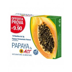 Act Papaya Integratore Antiossidante e Difese Immunitarie 10 Bustine - Integratori per difese immunitarie - 925599298 - Linea...