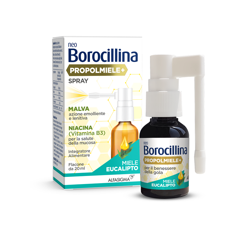 Alfasigma Neoborocillina Propolmiele+ Spray Miele Eucalipto 20 Ml Neoborocillina - 1