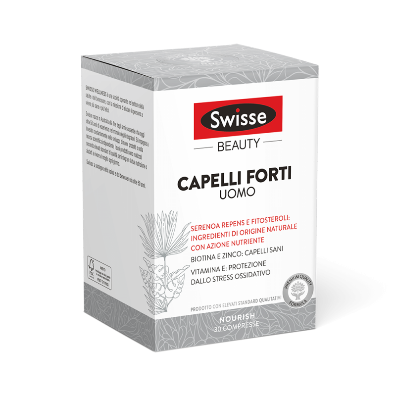 Swisse Capelli Forti Uomo 30 compresse - Integratori per pelle, capelli e unghie - 980506380 - Swisse - € 22,79