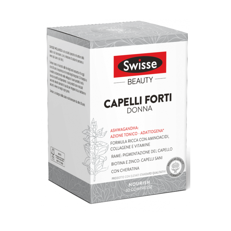 Swisse Capelli Forti Donna 30 compresse - Integratori per pelle, capelli e unghie - 980506392 - Swisse - € 29,77