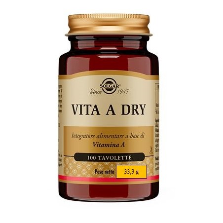 Solgar It. Multinutrient Vita A Dry 100 Tavolette - Integratori per difese immunitarie - 948011820 - Solgar - € 21,92