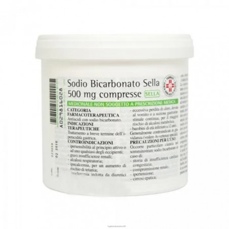 Sella Sodio Bicarbonato 500 Mg 1000 Compresse - Farmaci per bruciore e acidità di stomaco - 029816028 - Sella - € 32,08