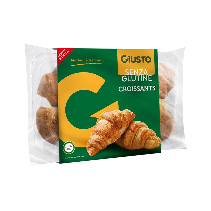 Farmafood Giusto Senza Glutine Croissant 4 Pezzi Da 80 G - Alimenti senza glutine - 985387695 - Giusto - € 6,04