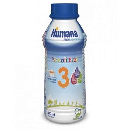 Humana 3 Probalance Latte Crescita 1+ Anni 490 Ml Bottiglia Humana - 1 Humana 3 Probalance Latte Crescita 1+ Anni 490 Ml Bottiglia Humana - 1