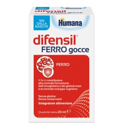 Humana Italia Difensil Ferro Gocce 20 Ml - Vitamine e sali minerali - 943176937 - Humana - € 14,07