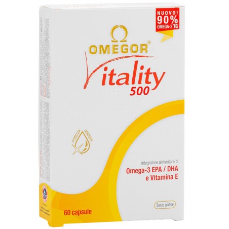 U. G. A. Nutraceuticals Omegor Vitality 500 60 Capsule - Integratori per il cuore e colesterolo - 976041665 - U. G. A. Nutrac...