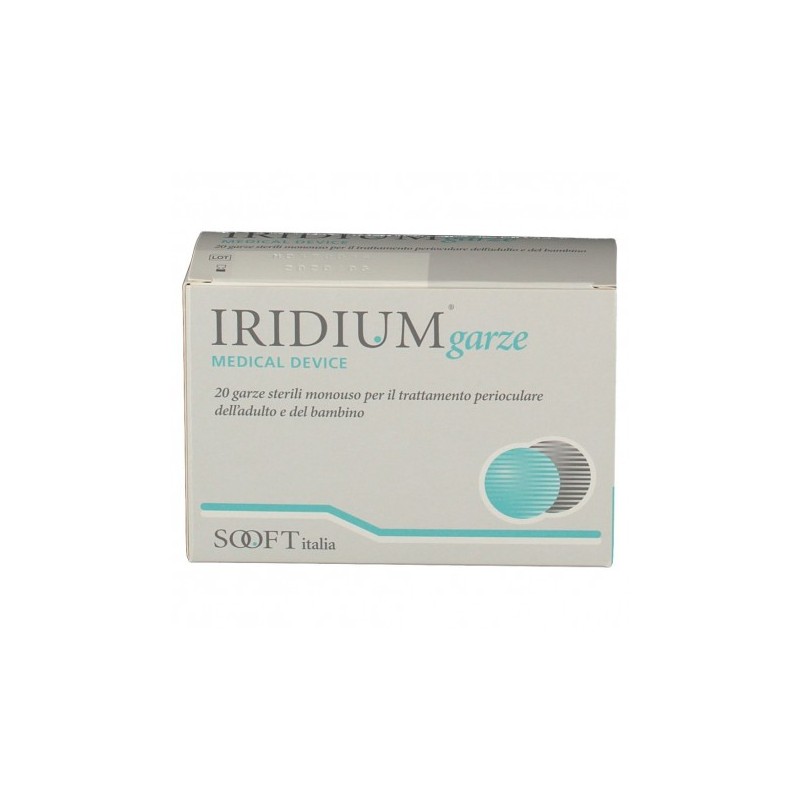 Iridium Garza Oculare Medicata In Tessuto Non Tessuto 20 Pezzi - Disinfettanti oculari - 930099597 - Sooft Italia - € 14,43