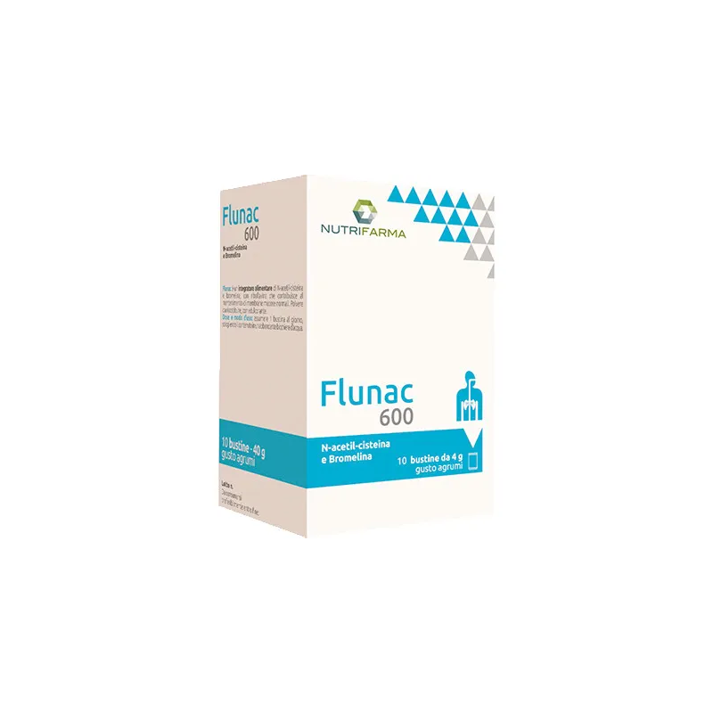 Flunac 600 Per Mantenimento di Mucose Normali 10 Bustine - Integratori di N-Acetilcisteina - 984833804 -  - € 9,82
