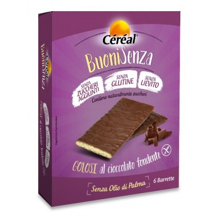Nutrition & Sante' Italia Cereal Buoni Senza Golosi Cioccolato Fondente 6 X 17 G Pesoforma - 1 Nutrition & Sante' Italia Cereal Buoni Senza Golosi Cioccolato Fondente 6 X 17 G Pesoforma - 1
