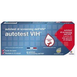Mylan Italia Autotest Vih Screening Dell'hiv Contiene 1 Autotest + Soluzione + Bisturi + Cerotto + Garza + Salvietta Disinfet...