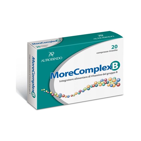 Aurobindo Pharma Italia Morecomplex B 20 Compresse - Vitamine e sali minerali - 975037654 - Aurobindo Pharma Italia - € 4,17