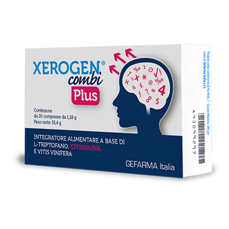 Xerogen Combi Plus Integratore Per Funzioni Cerebrali 30 Compresse - Integratori per concentrazione e memoria - 972784678 - G...