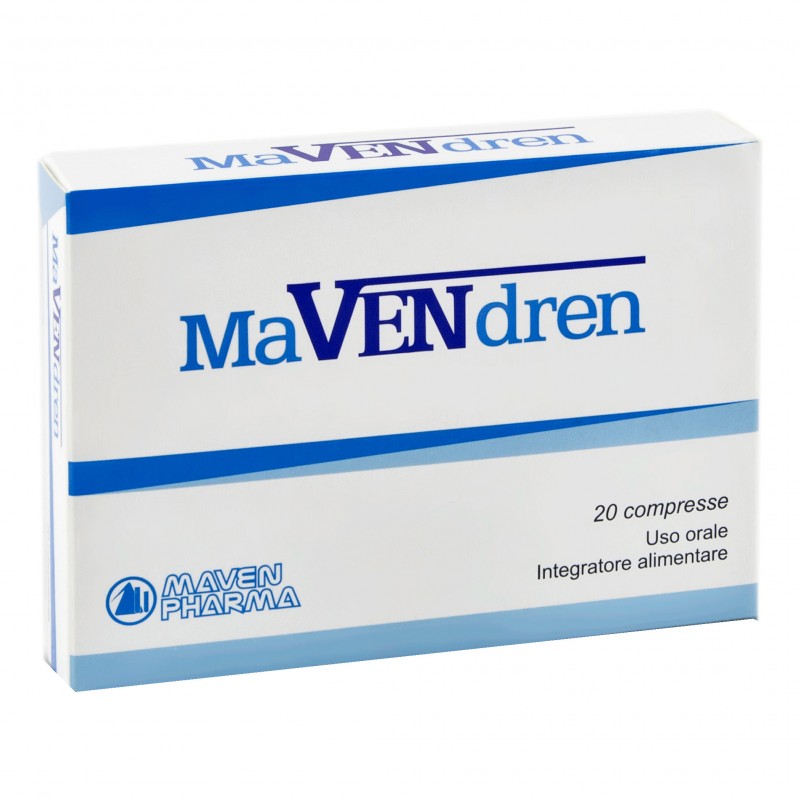 Mavendren Integratore Per Circolazione Venosa 20 Compresse - Integratori drenanti e pancia piatta - 972394668 - Maven Pharma ...