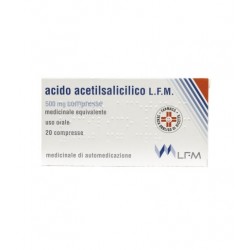 LFM Acido Acetilsalicilico 500 Mg Febbre e Influenza 20 Compresse - Farmaci per otite e mal d'orecchio - 030175020 - Lab. Far...