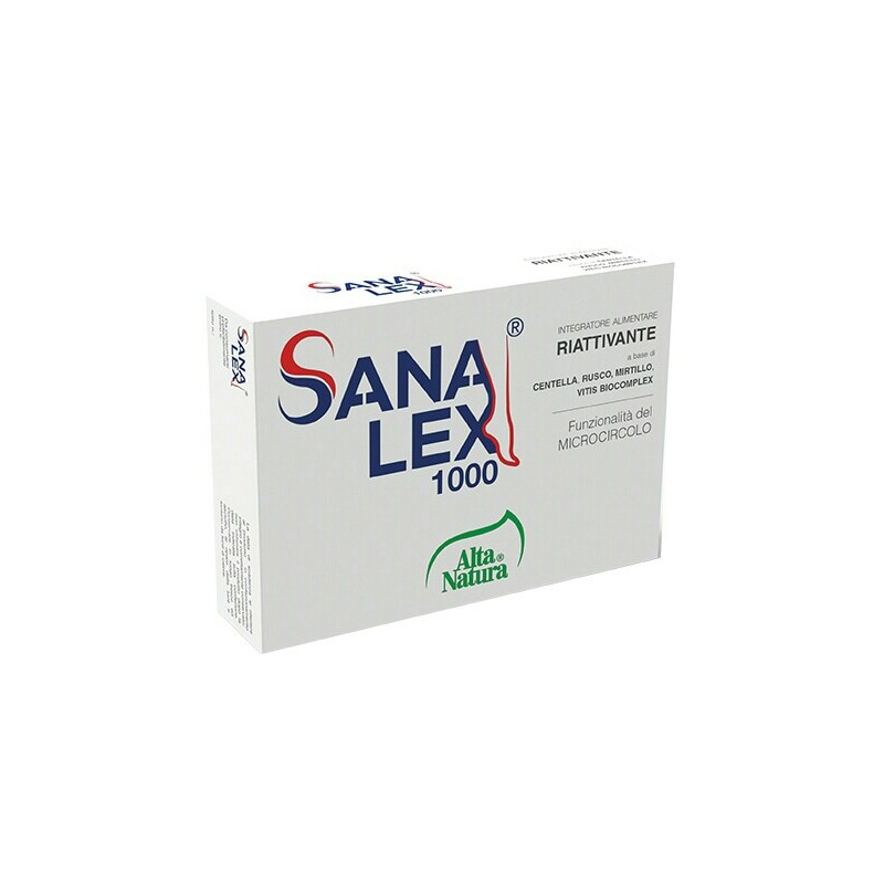 Alta Natura Sanalex - Integratore Per Gambe Pesanti 30 Compresse - Circolazione e pressione sanguigna - 974847764 - Alta Natu...