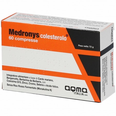 Aqma Medronys Colesterolo 60 Compresse - Integratori per il cuore e colesterolo - 976031118 - Aqma Italia - € 38,51